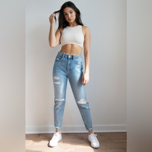 Garage High Rise Mom Jean - Picture 1 of 6